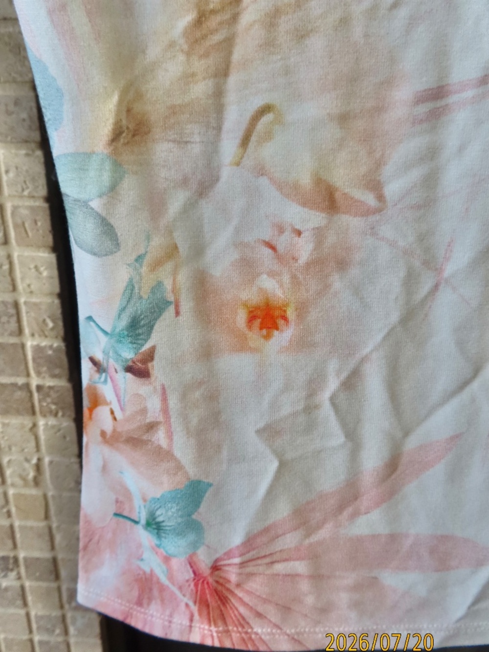 NWT Ted Baker London "SERAHNA" Printed Fitted Tee Shirt - Cream/Pink Floral xs - Picture 3 of 5